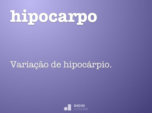 hipocarpo