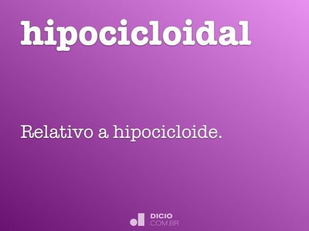 hipocicloidal
