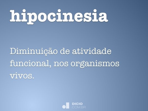 hipocinesia