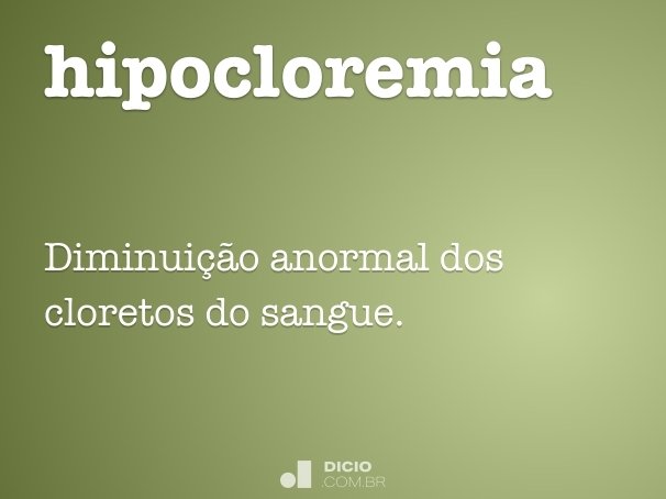 hipocloremia