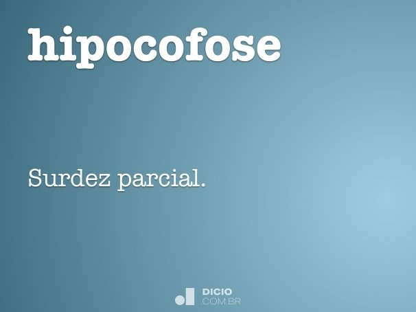 hipocofose