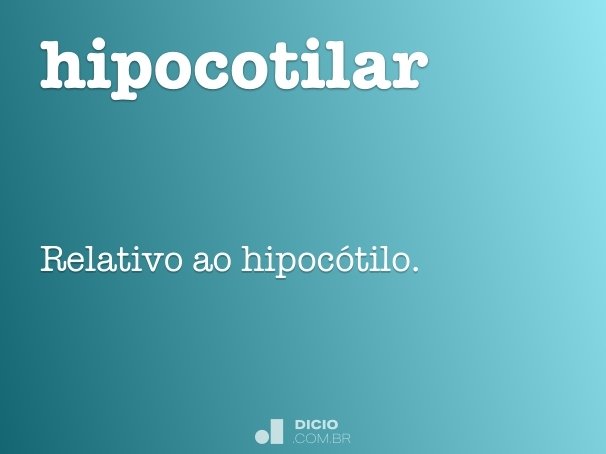 hipocotilar