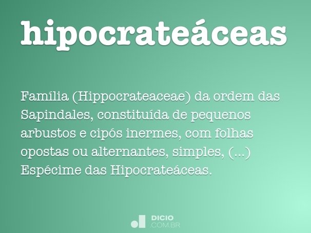 hipocrateáceas