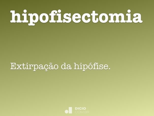 hipofisectomia