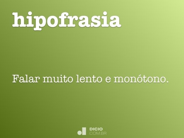 hipofrasia