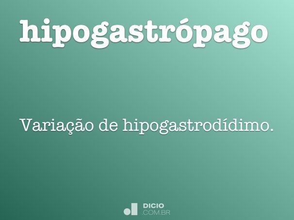 hipogastrópago