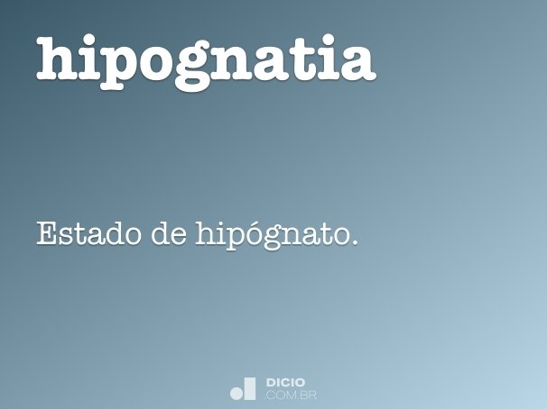 hipognatia