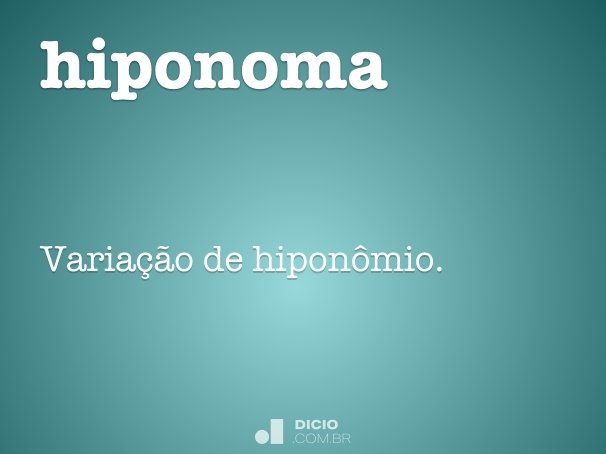 hiponoma