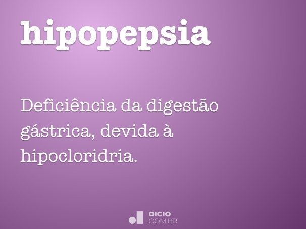 hipopepsia