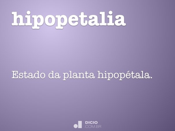 hipopetalia