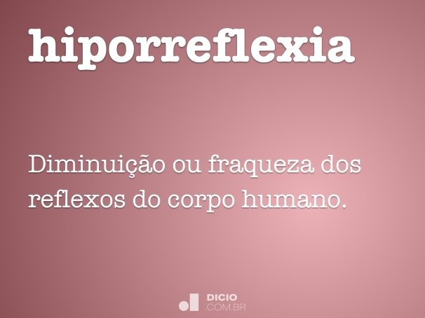 hiporreflexia