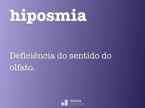 hiposmia