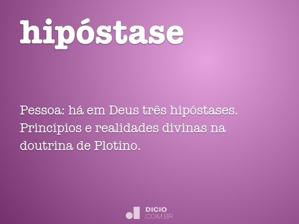 hipóstase
