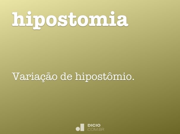 hipostomia