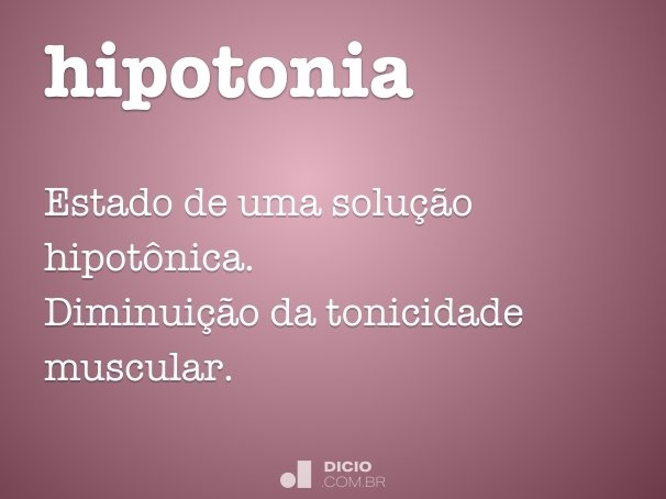 hipotonia