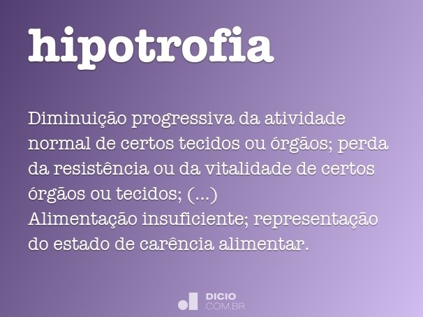 hipotrofia