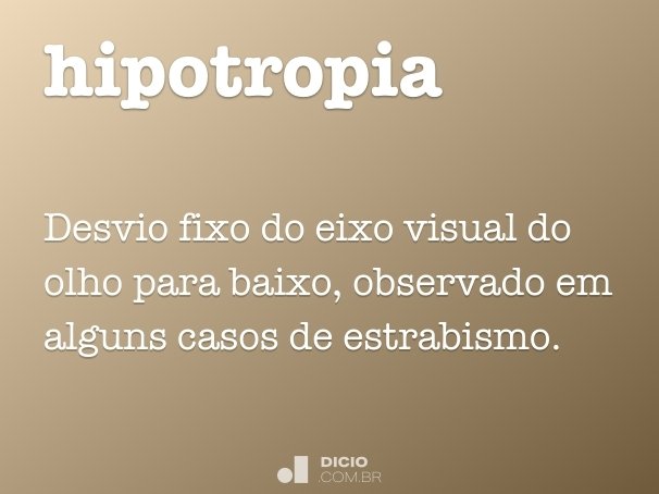 hipotropia