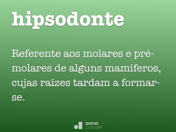 hipsodonte