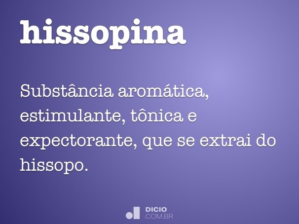 hissopina