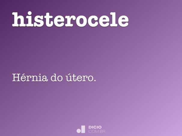 histerocele