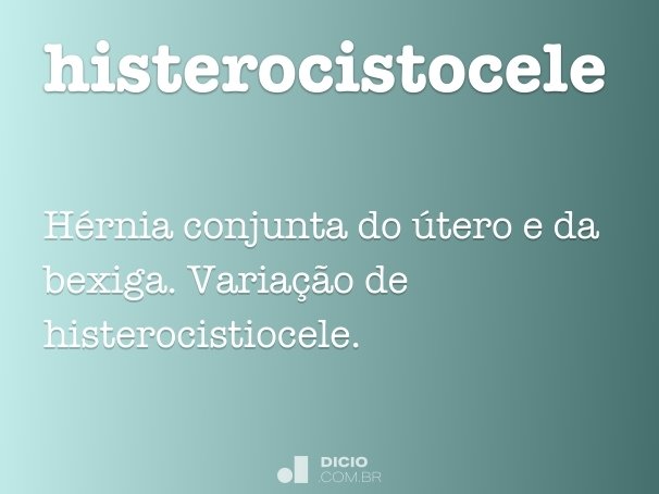 histerocistocele