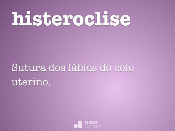 histeroclise
