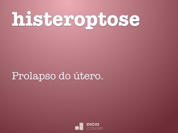 histeroptose