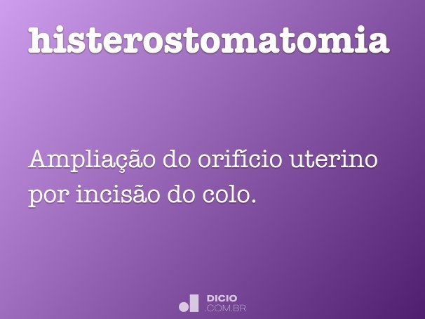 histerostomatomia