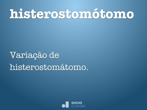 histerostomótomo