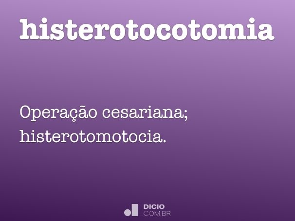 histerotocotomia