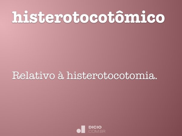 histerotocotômico