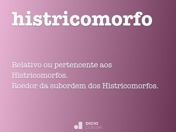 histricomorfo