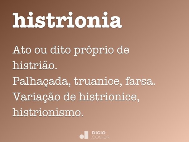 histrionia