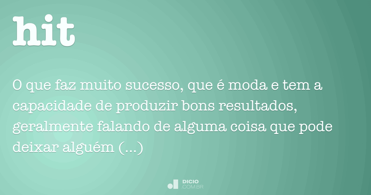 Hit Dicio, Dicionário Online de Português