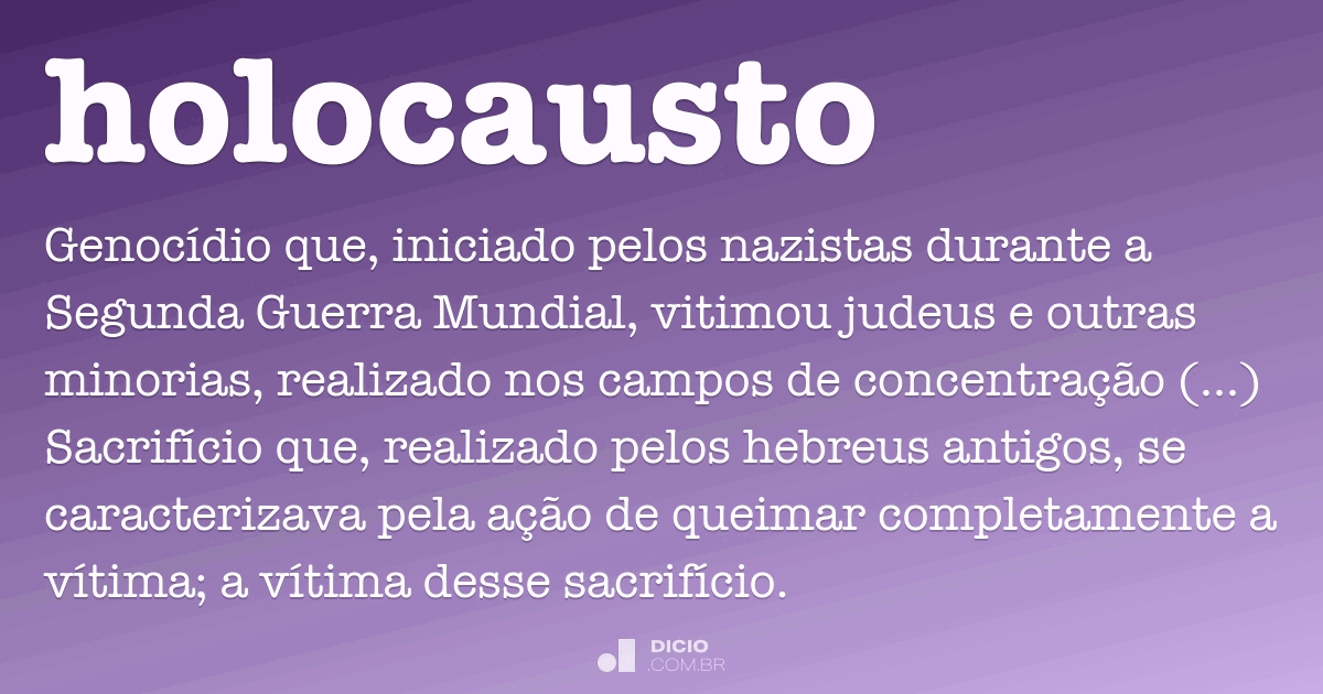 Holocausto O Que É O Holocausto The Holocaust Encyclopedia Por que me fazes ver tanta