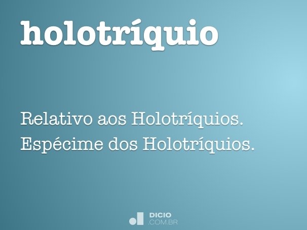 holotríquio