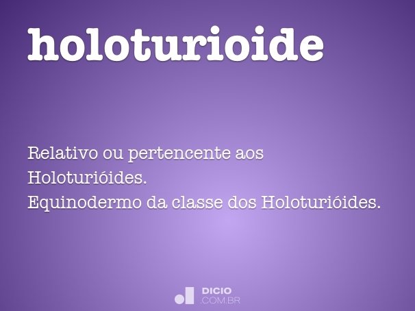 holoturioide