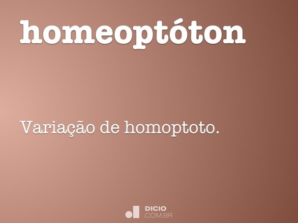 homeoptóton