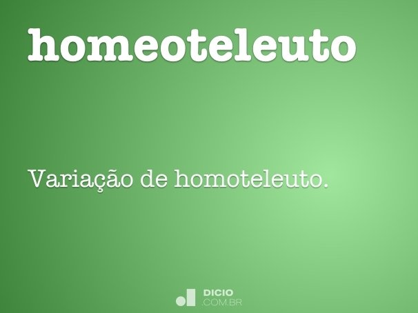 homeoteleuto