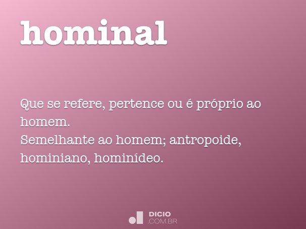 hominal