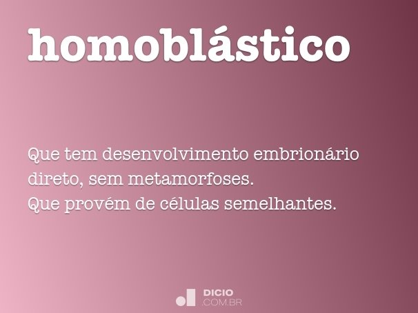 homoblástico