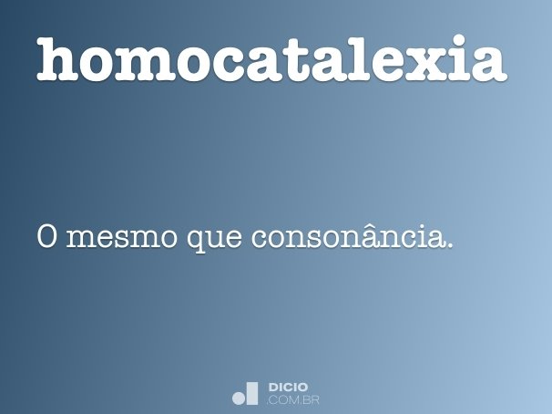 homocatalexia