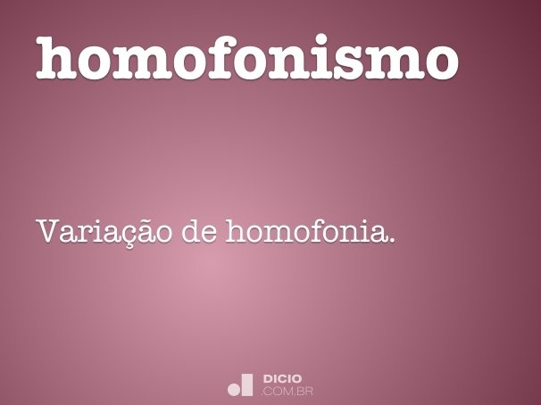 homofonismo