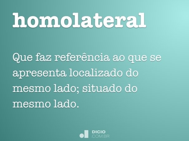 homolateral