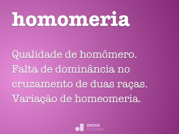 homomeria