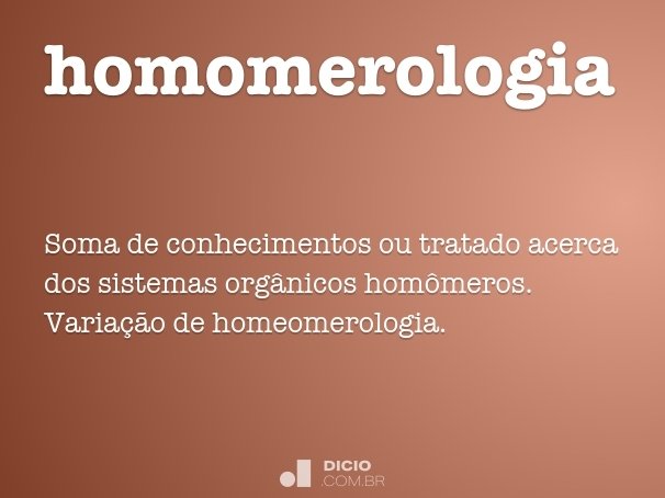 homomerologia