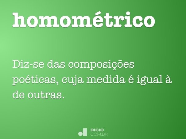 homométrico