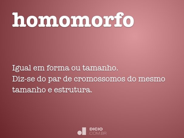 homomorfo