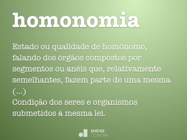 homonomia