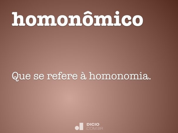 homonômico